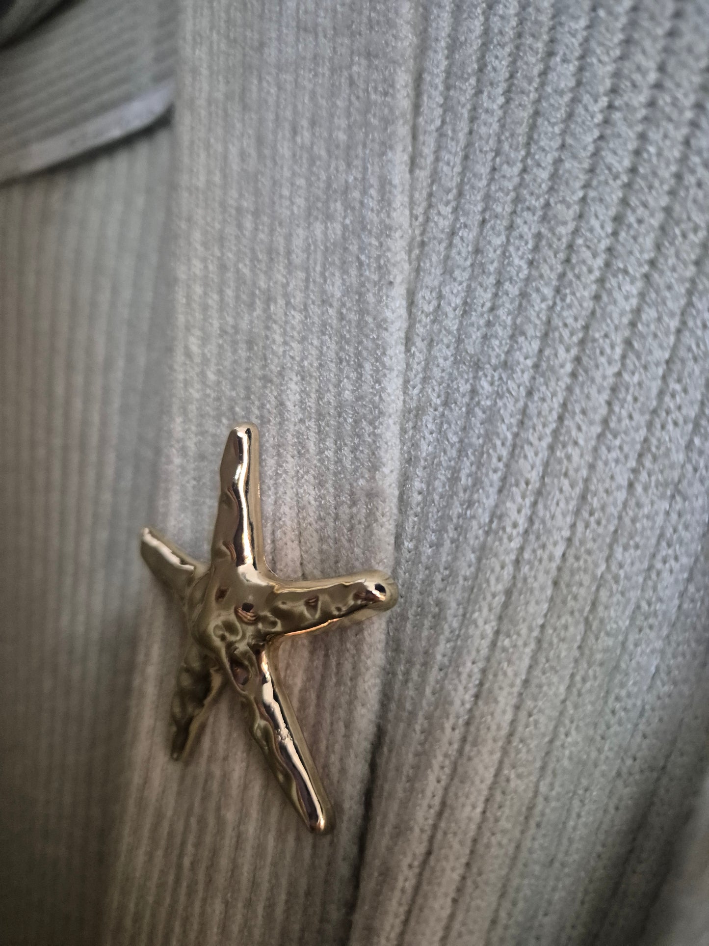 Cardigan lungo costine