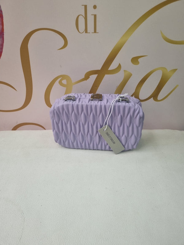 Pochette lilla con catenina