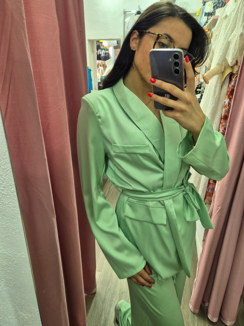 Tailleur Raso verde