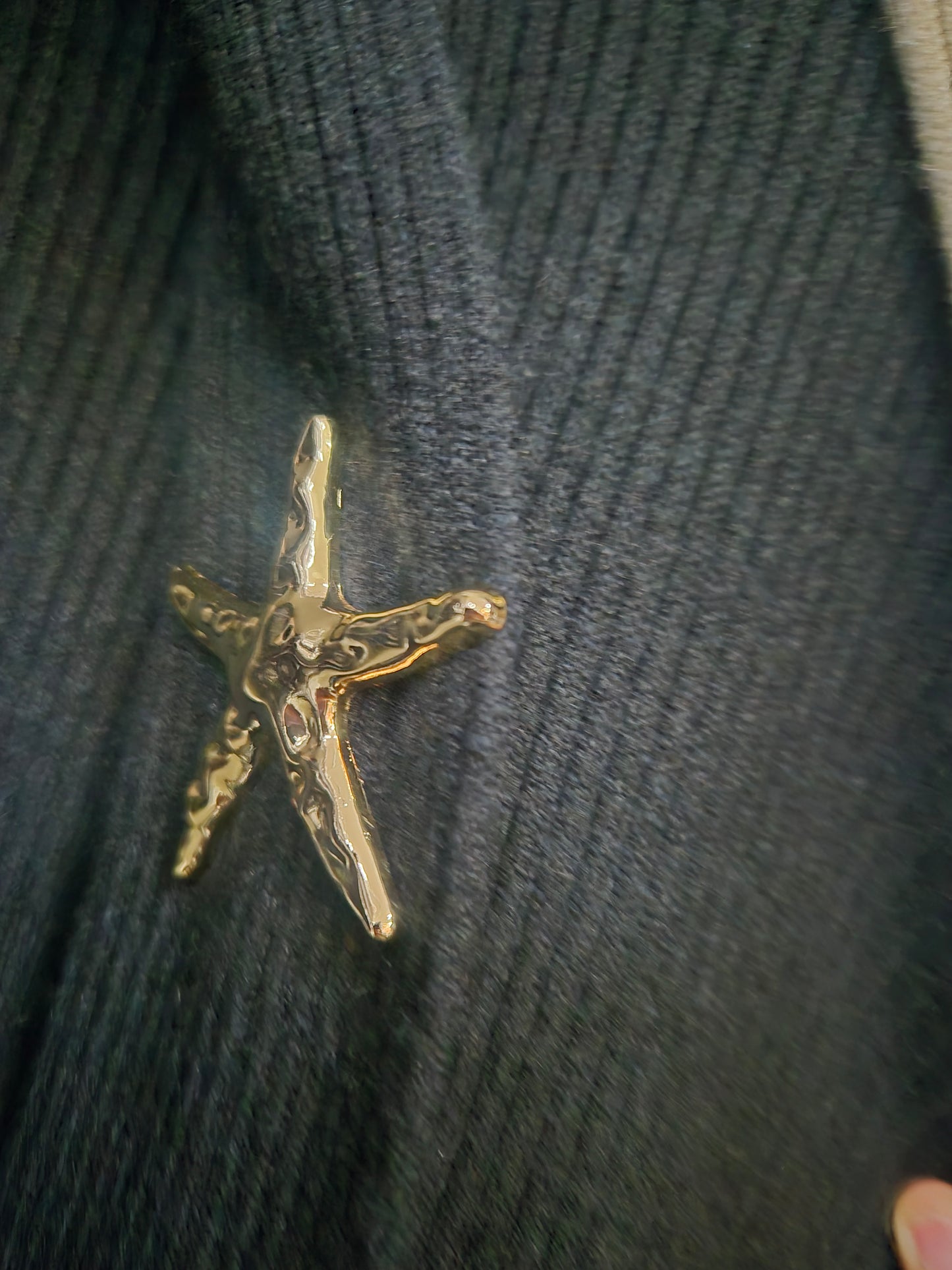 Cardigan lungo costine