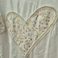 T-shirt cuore pailettes