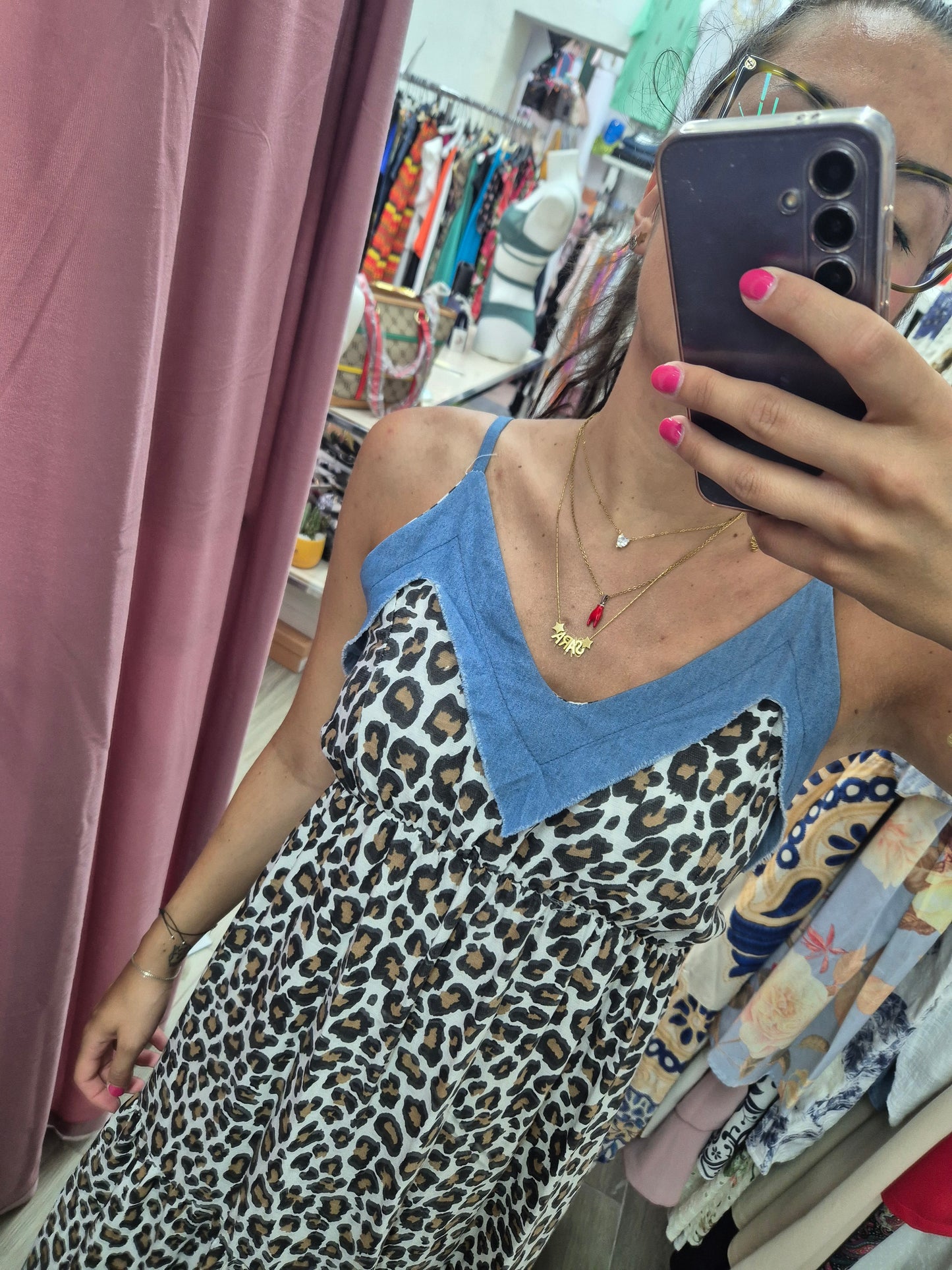 Abito Animalier/denim